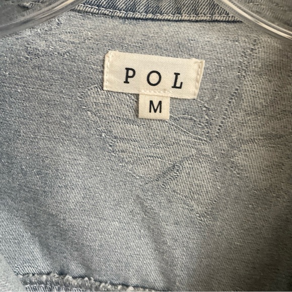 POL Women's Denim Jacket with Butterfly Design - Picture 4 of 11